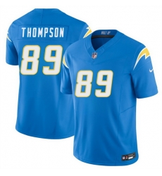 Men Los Angeles Chargers  89 Brenen Thompson Blue 2026 F U S E  Vapor Limited Stitched Football Jersey
