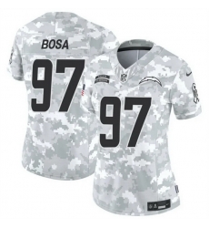 Women Los Angeles Chargers 97 Joey Bosa 2024 F U S E Arctic Camo Salute To Service Limited Stitched Football Jersey