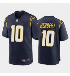 Women Nike Los Angeles Chargers 10 Justin Herbert Navy Alternate Vapor Limited Jersey