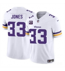 Men Minnesota Vikings 33 Aaron Jones White 2025 F U S E  Vapor Untouchable Limited Stitched Jersey Men Minnesota Vikings 33 Aaron Jones White 2025 F U S E  Vapor Untouchable Limited Stitched Jersey