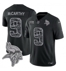 Men Minnesota Vikings 9 J J McCarthy Black F U S E 2026 Salute to Service Limited Stitched Football Jersey Men Minnesota Vikings 9 J J McCarthy Black F U S E 2026 Salute to Service Limited Stitched Football Jersey