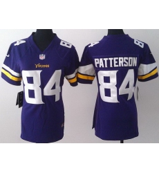 Women Nike Minnesota Vikings 84 Cordarrelle Patterson Purple Jerseys 2013 New Style