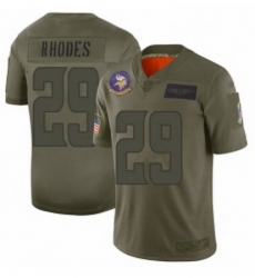 Womens Minnesota Vikings 29 Xavier Rhodes Limited Camo 2019 Salute to Service Football Jersey