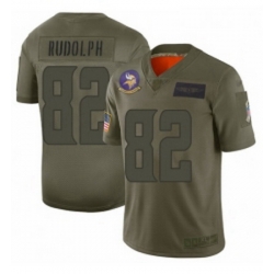 Womens Minnesota Vikings 82 Kyle Rudolph Limited Camo 2019 Salute to Service Football Jersey