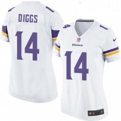 Womens Nike Minnesota Vikings 14 Stefon Diggs Game White NFL Jersey