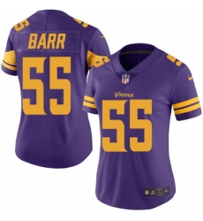 Womens Nike Minnesota Vikings 55 Anthony Barr Limited Purple Rush Vapor Untouchable NFL Jersey