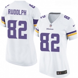 Womens Nike Minnesota Vikings 82 Kyle Rudolph Game White NFL Jersey