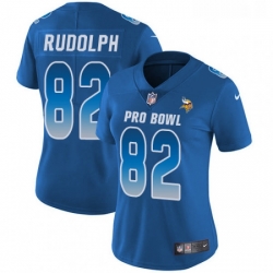 Womens Nike Minnesota Vikings 82 Kyle Rudolph Limited Royal Blue 2018 Pro Bowl NFL Jersey