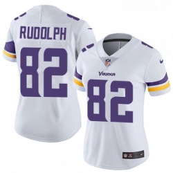 Womens Nike Minnesota Vikings 82 Kyle Rudolph White Vapor Untouchable Limited Player NFL Jersey