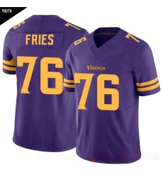 Youth  Minnesota Vikings 76 Will Fries White Limited Classic Vapor F U S E  Jersey II Youth  Minnesota Vikings 76 Will Fries White Limited Classic Vapor F U S E  Jersey II