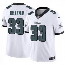 Men Philadelphia Eagles Cooper DeJean #33 White F U S E Stitched NFL Jersey