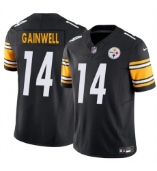 Men Pittsburgh Steelers 14 Kenneth Gainwell Black 2025 F U S E  Vapor Untouchable Limited Stitched Jersey