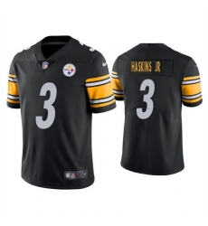 Men Pittsburgh Steelers 3 Dwayne Haskins Jr  Black Vapor Untouchable Limited Stitched Jersey