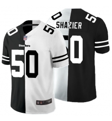 Nike Steelers 50 Ryan Shazier Black And White Split Vapor Untouchable Limited Jersey