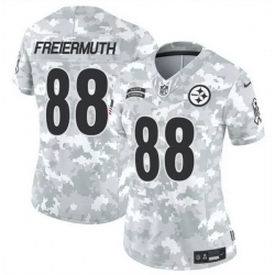 Women Pittsburgh Steelers 88 Pat Freiermuth 2024 F U S E Arctic Camo Salute To Service Limited Stitched Football Jersey