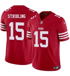 Men San Francisco 49ers  15 De Zhaun Stribling Red 2026 F U S E  Vapor Untouchable Limited Stitched Football Jersey