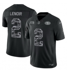Men San Francisco 49ers 2 Deommodore Lenoir Black F U S E 2026 Salute to Service Limited Stitched Football Jersey Men San Francisco 49ers 2 Deommodore Lenoir Black F U S E 2026 Salute to Service Limited Stitched Football Jersey