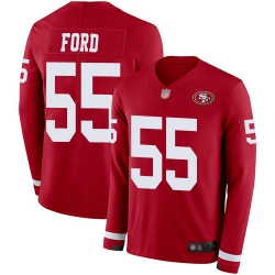 49ers 55 Dee Ford Red Team Color Youth Stitched Football Limited Therma Long Sleeve Jersey 49ers 55 Dee Ford Red Team Color Youth Stitched Football Limited Therma Long Sleeve Jersey