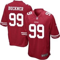 Nike 49ers #99 DeForest Buckner Red Team Color Youth Stitched NFL Elite Jersey Nike 49ers #99 DeForest Buckner Red Team Color Youth Stitched NFL Elite Jersey