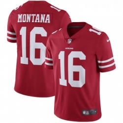 Youth Nike San Francisco 49ers 16 Joe Montana Elite Red Team Color NFL Jersey Youth Nike San Francisco 49ers 16 Joe Montana Elite Red Team Color NFL Jersey