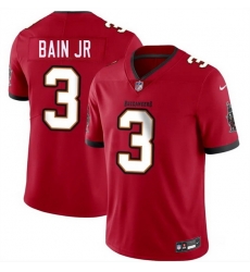 Men Tampa Bay Buccaneers  3 Rueben Bain Jr Red 2026 Draft Vapor Limited Stitched Jersey