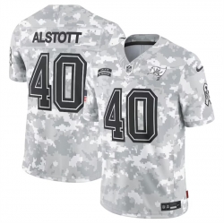 Men Tampa Bay Buccaneers 40 Mike Alstott 2024 Arctic Camo Salute To Service Limited Stitched Football Jersey