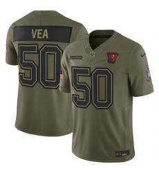 Men Tampa Bay Buccaneers 50 Vita Vea Olive 2025 F U S E  Salute to Service Limited Stitched Football Jersey Men Tampa Bay Buccaneers 50 Vita Vea Olive 2025 F U S E  Salute to Service Limited Stitched Football Jersey