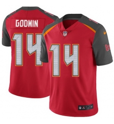 Nike Buccaneers 14 Chris Godwin Red Team Color Men Stitched NFL Vapor Untouchable Limited Jersey