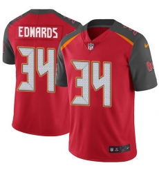 Nike Buccaneers 34 Mike Edwards Red Team Color Men Stitched NFL Vapor Untouchable Limited Jersey