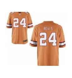 Nike Tampa Bay Buccaneers 24 Darrelle Revis Orange Game NFL Jersey