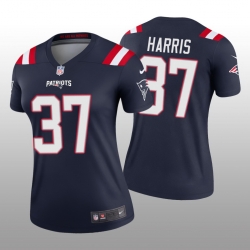 Women New England Patriots Damien Harris #37 Rush Stitched Jersey