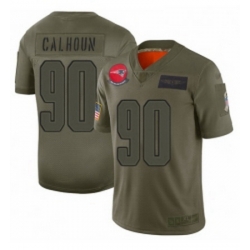 Womens New England Patriots 90 Shilique Calhoun Limited Camo 2019 Salute to Service Football Jersey