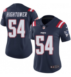 Womens Nike New England Patriots 54 Donta Hightower Limited Navy Blue Rush Vapor Untouchable NFL Jersey