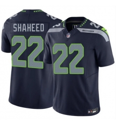 Men Seattle Seahawks 22 Rashid Shaheed Navy 2025 F U S E  Vapor Untouchable Limited Stitched Football Jersey