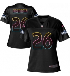 Womens Nike Seattle Seahawks 26 Shaquill Griffin Game Black Team Color NFL Jersey