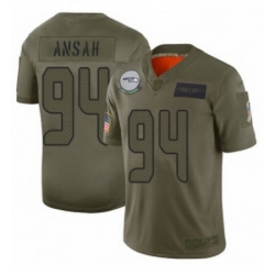 Womens Seattle Seahawks 94 Ezekiel Ansah Limited Camo 2019 Salute to Service Football Jersey