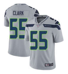 Nike Seahawks #55 Frank Clark Grey Alternate Youth Stitched NFL Vapor Untouchable Limited Jersey