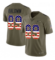 Youth Nike Seattle Seahawks 89 Doug Baldwin Limited OliveUSA Flag 2017 Salute to Service NFL Jersey