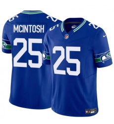 Youth Seattle Seahawks 25 Kenny McIntosh Royal 2024 F U S E Throwback Vapor Limited Stitched Football Jersey