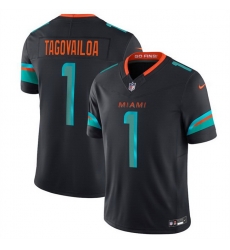 Youth Miami Dolphins 1 Tua Tagovailoa Black 2025 F U S E Rivalries Vapor Limited Stitched Football Jersey Youth Miami Dolphins 1 Tua Tagovailoa Black 2025 F U S E Rivalries Vapor Limited Stitched Football Jersey