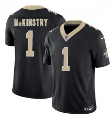 Men New Orleans Saints  1 Kool Aid McKinstry Black 2026 F U S E Vapor Limited Stitched Football Jersey