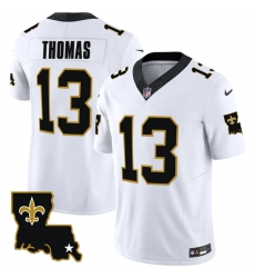 Men New Orleans Saints 13 Michael Thomas White 2023 F U S E  1987 Legacy Vapor Stitched Jersey