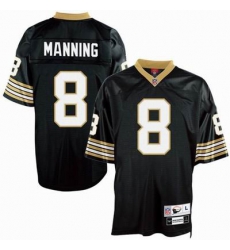 New Orleans Saints 8 Archie Manning Black throwback