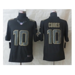 Nike New Orleans Saints 10 Brandin Cooks Black Limited Impact Jersey