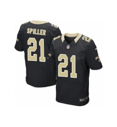 Nike New Orleans Saints 21 C.J. Spiller Black Elite NFL Jersey