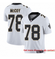 Saints 78 Erik McCoy White Men Stitched Football Vapor Untouchable Limited Jersey