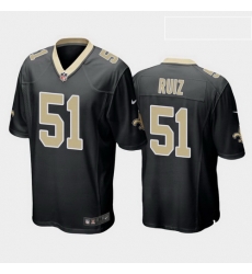 men cesar ruiz new orleans saints black game jersey 