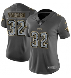 Nike Saints #32 Kenny Vaccaro Gray Static Womens NFL Vapor Untouchable Game Jersey