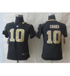 Women Nike New Orleans Saints #10 Cooks Black Jerseys