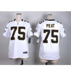 nike women nfl jerseys new orleans saints 75 peat white[nike]